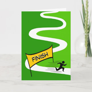 Grattisar/ Marathon Greeting Card Kort