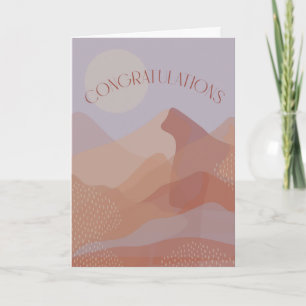 Grattisar Mauve Mountain Greeting Card Kort