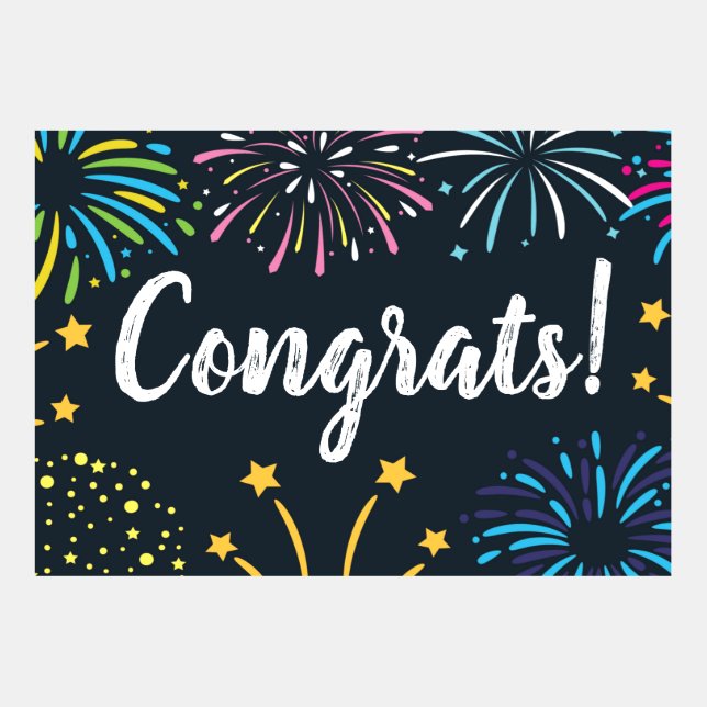 Grattisar med Fireworks (Framsida)