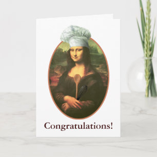 Grattisar med Mona Lisa Chef Kort