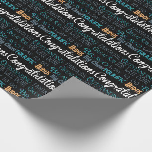 Grattisar Modern typografi Presentpapper