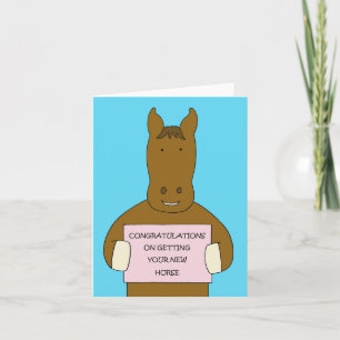 Grattisar New Pet Horse Kort