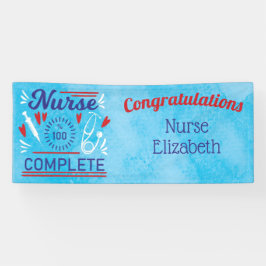 Grattisar Nurse Studenten Blue Modern Funny