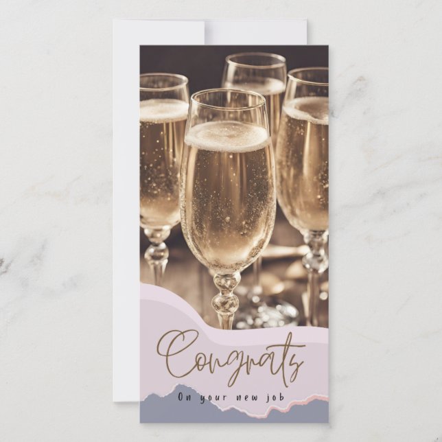 Grattisar Ny jobbmodern Elegant Gratulerar (Framsida)