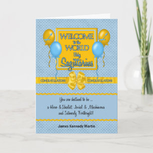 Grattisar Nyfödd bebis Boy Sagittarius Kort