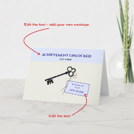 Grattisar Nytt hem för spelarredigerbart kort