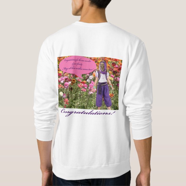 grattisar. Oktelot/genie Lång Ärmad Tröja (Baksida)