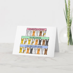 Grattisar om att bli en storebror igen kort