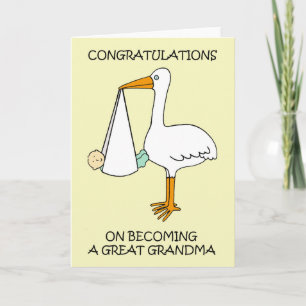 Grattisar om att bli en Underbar mormor Kort