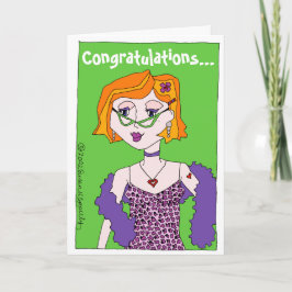 Grattisar om att bli ett Glam-morsa! Grandma Kort