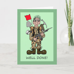 Grattisar om att bli soldat kort