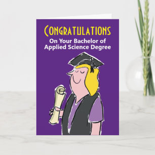 Grattisar om Bachelor of Applied Science Kort