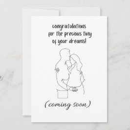 Grattisar om det kommande baby inbjudningar