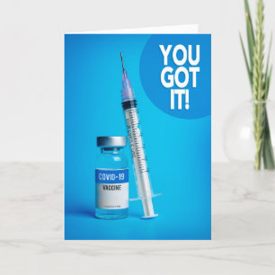 Grattisar om din Covid 19 vaccination Helgkort