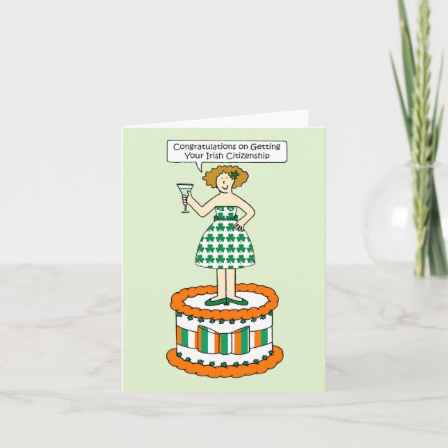 Grattisar om ditt irländska medborgarskap kort (Framsida)