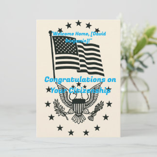 Grattisar om ditt medborgarskapskort julkort