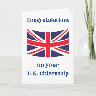 Grattisar om ditt medlemskap i Storbritannien Kort