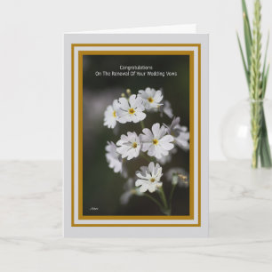 Grattisar om förnyelse av Bröllop Vow Kort