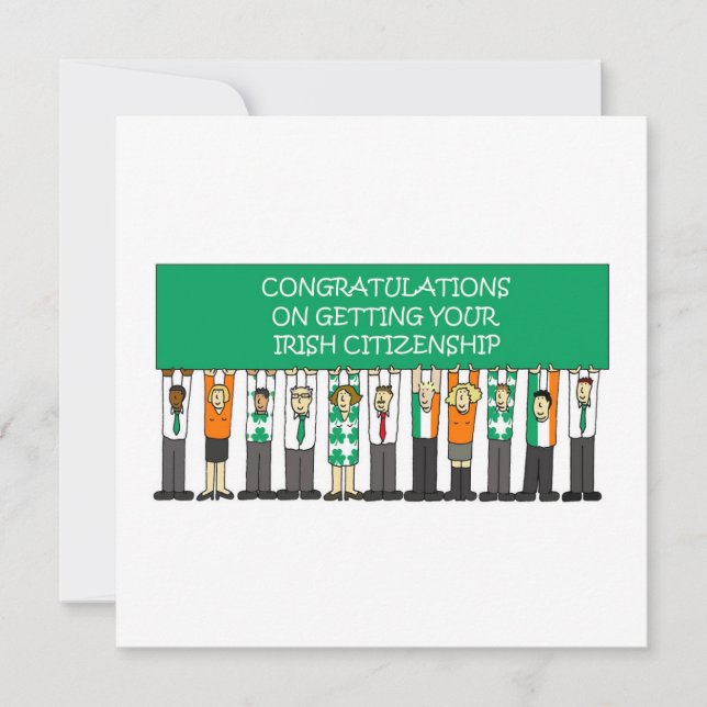 Grattisar om irländskt medborgarskap kort (Framsida)