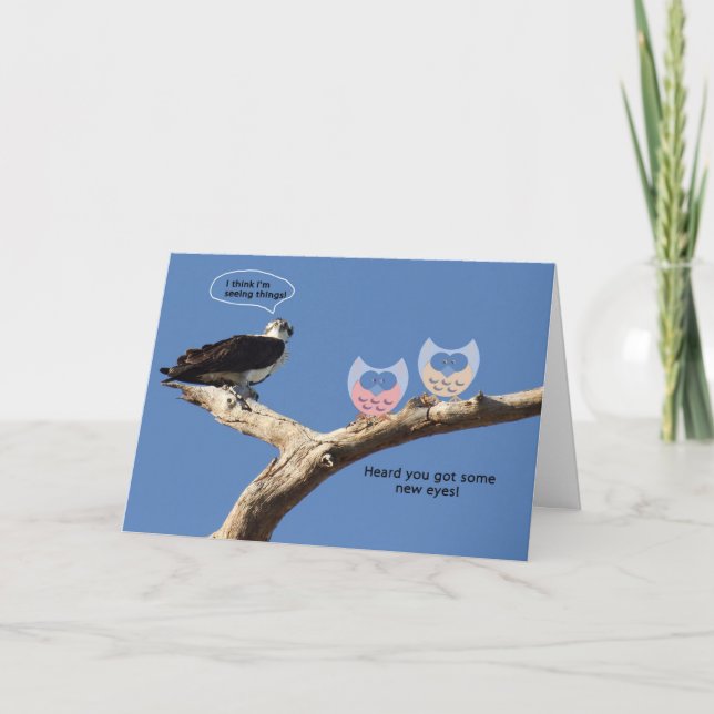 Grattisar om kataraktkirurgi, Humor Kort (Framsida)