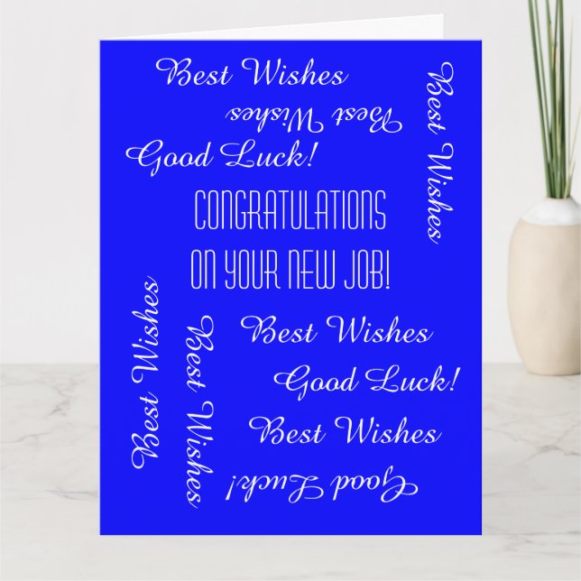 Grattisar om nytt jobb från alla oss, JUMBO Kort (Framsida)