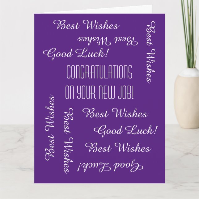 Grattisar om nytt jobb från alla oss, JUMBO Kort (Framsida)