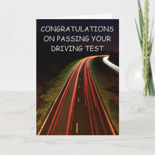 GRATTISAR PÅ ATT PASSERA DIN DRIV... KORT