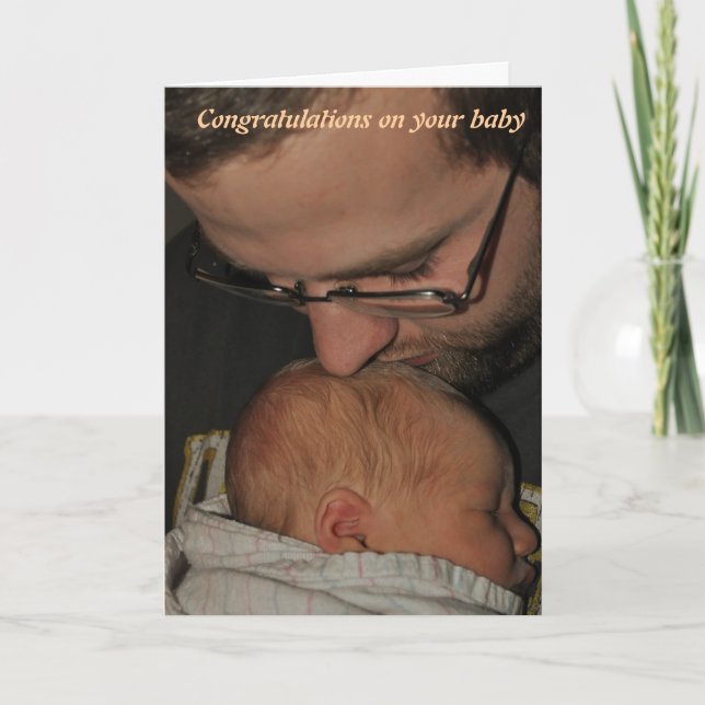 Grattisar på baby kort (Framsida)