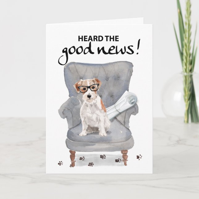 Grattisar på Bra News Hund med nyhetsblad Kort (Framsida)