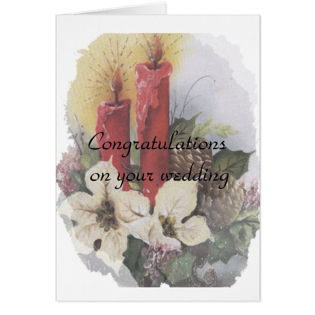 grattisar på bröllop hälsningskort (Framsidan)