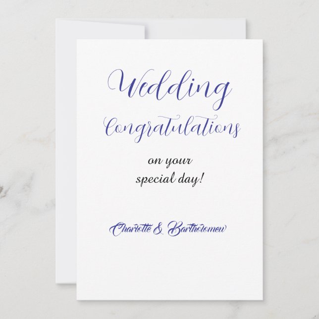 Grattisar på Bröllop Inbjudningar (Framsida)