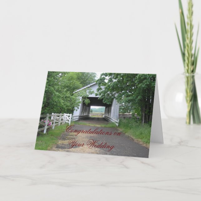 Grattisar på Bröllop Kort (Framsida)