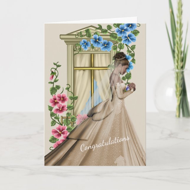 Grattisar på Bröllop Kort (Framsida)