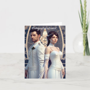 Grattisar på Bröllopsdagen Kort