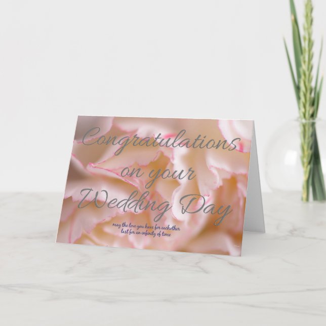 Grattisar på Bröllopsdagen Kort (Framsida)