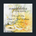 Grattisar på Bröllopsdagen Magnet<br><div class="desc">Bröllop Magnet. Grattisar på Bröllopsdagen Behåll i redot Bride och Groom så att du kan anpassa dig. Om det behövs kan du ta bort all text och börja om från början med egna alternativ för text, färg och teckensnitt med Zazzle-designområdet i verktyg. Obs! Alla mallområden behöver inte ändras. 📌 Om...</div>