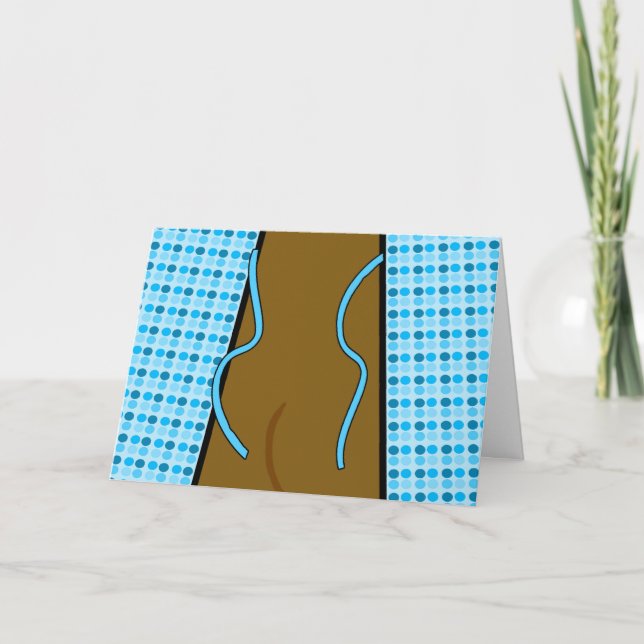 Grattisar på Colonoscopy, Open Gown Kort (Framsida)