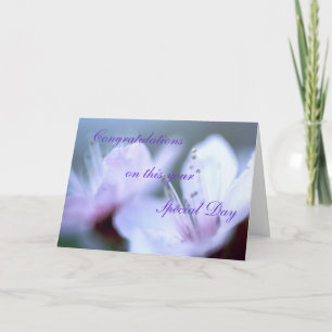 Grattisar på den här Speciella dagen Kort