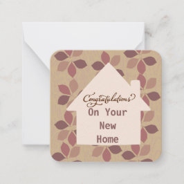 Grattisar på det nya hemanteckningskortet: anteckningskort