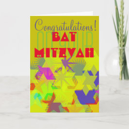 Grattisar på din Bat mitzvah Kort