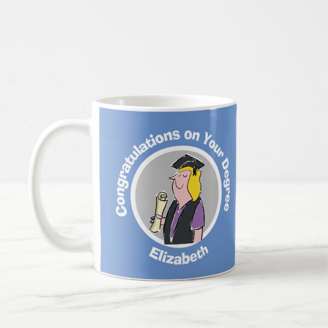 Grattisar på din nivå kaffemugg (Vänster)
