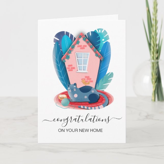 grattisar på din nya bostad gods agent kort (Framsida)