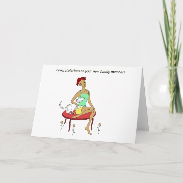 Grattisar på din nya Hund Kort (Framsida)