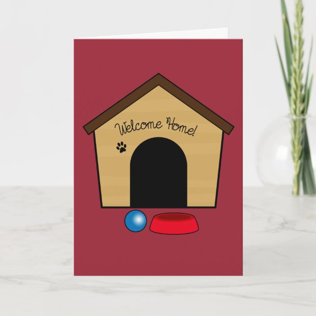 Grattisar på din nya valp med Hund House Kort (Framsida)