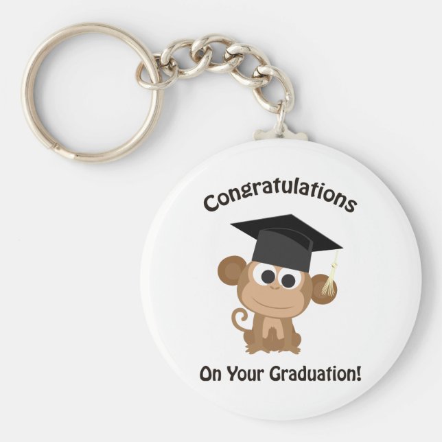 grattisar på din studenten apa nyckelring (Framsidan)