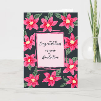 Grattisar på dina ljusblommor i Studenten Kort