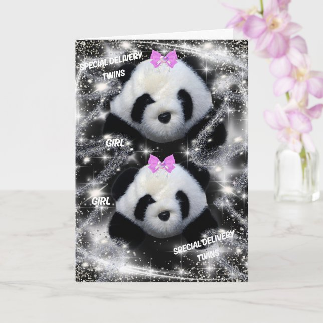 Grattisar på dina Speciella Twillingar Kort (Orkide)