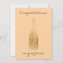 Grattisar på dina Twillingar Julkort