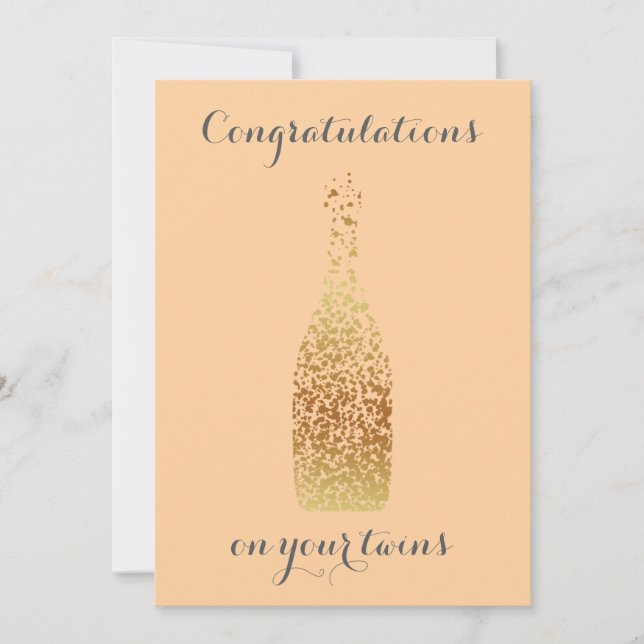 Grattisar på dina Twillingar Julkort (Framsida)