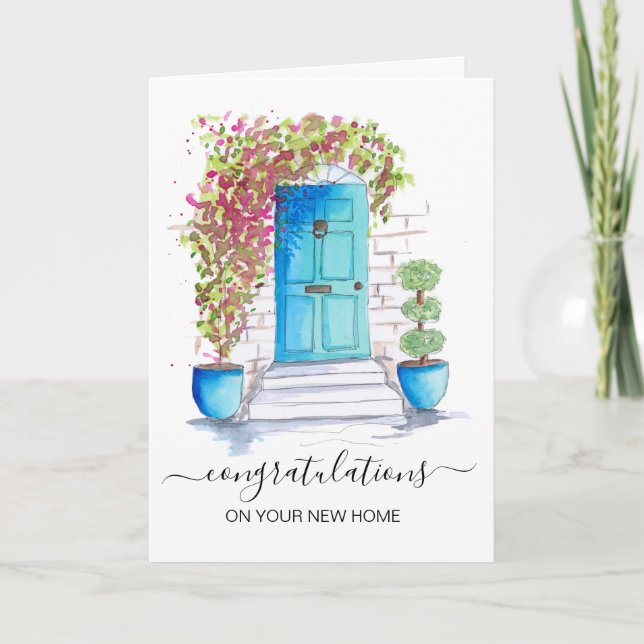 grattisar på ditt nya hem gods agent kort (Framsida)